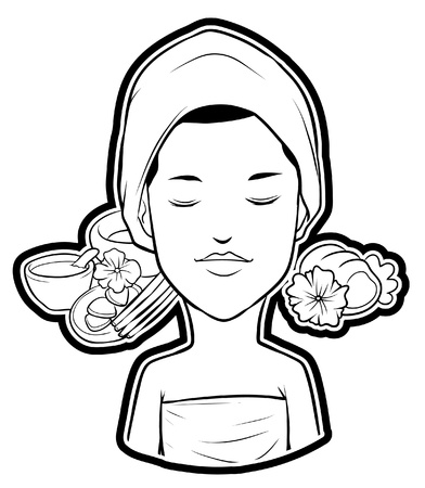 Spa Serviceのイラスト素材