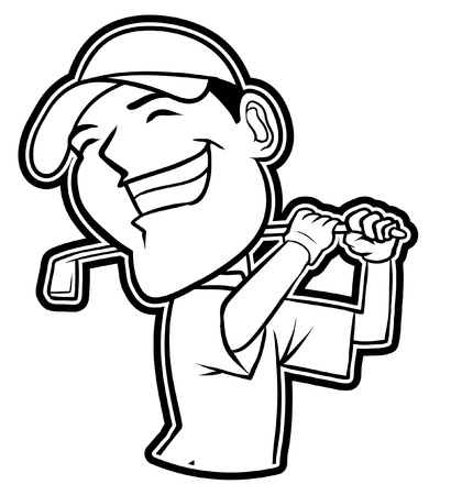 Golf Playerのイラスト素材