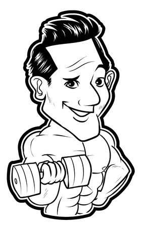 Body Builder Manのイラスト素材