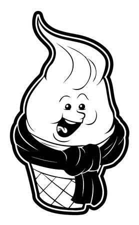 ice cream coneのイラスト素材