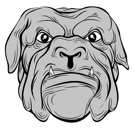 bull dogのイラスト素材