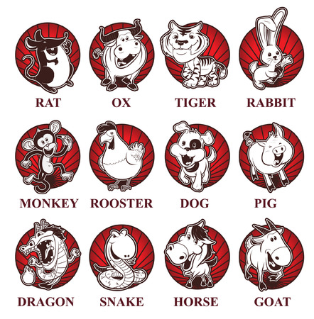 chinese zodiacのイラスト素材