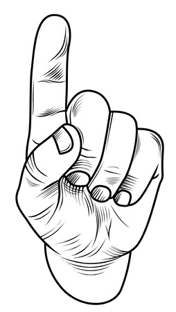 Pointer Fingerのイラスト素材