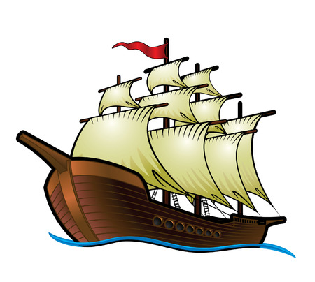 Pirate Shipのイラスト素材