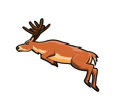 Deer Jumpのイラスト素材