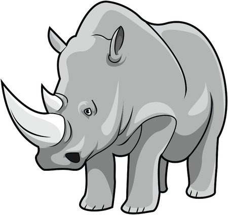 Rhinocerosのイラスト素材