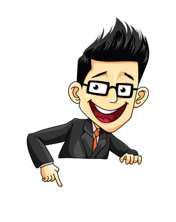 Man Bannerのイラスト素材