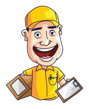 Man Delivery Serviceのイラスト素材