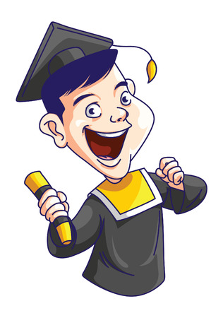 graduate manのイラスト素材