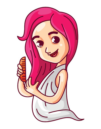 virgo zodiac illustrationのイラスト素材