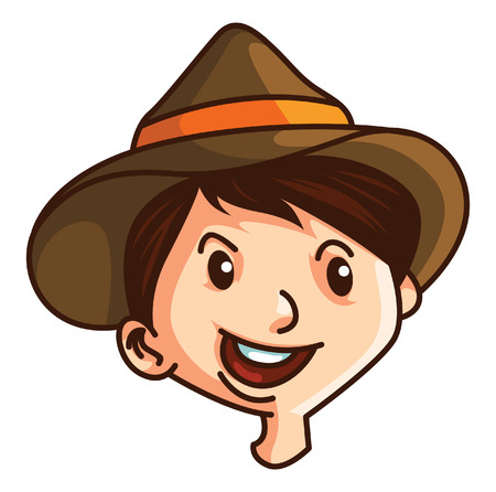 Boy With Hatのイラスト素材