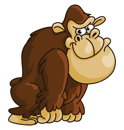Gorilla Cartoonのイラスト素材
