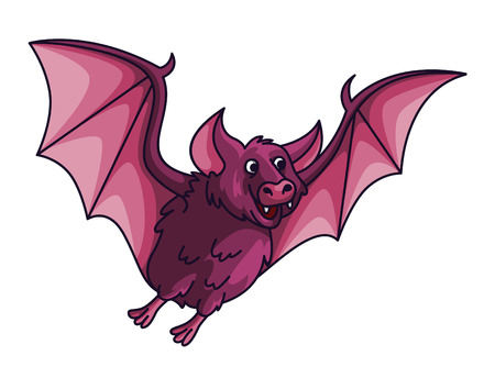 Bat Cartoon Illustrationのイラスト素材