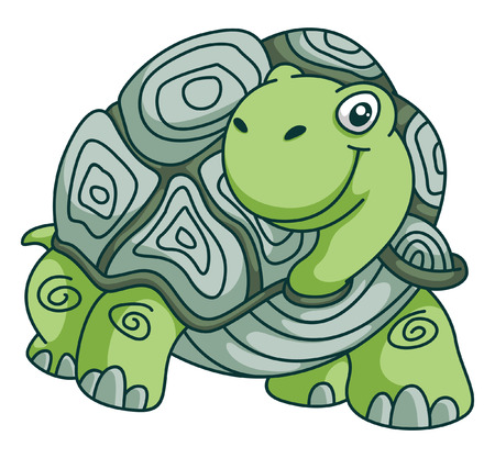 Turtle Funny Cartoonのイラスト素材