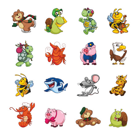 Big Set Animal Collectionのイラスト素材