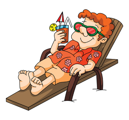 Tourist Beachのイラスト素材