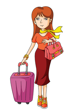 Tourist Womanのイラスト素材