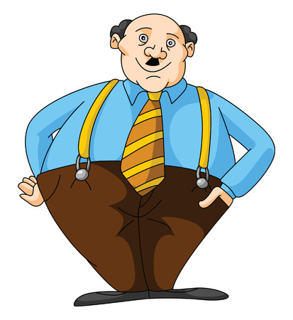 Fat Business manのイラスト素材