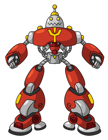 Red Robotのイラスト素材