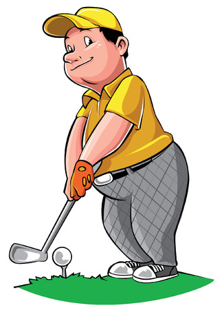 Golf Playerのイラスト素材