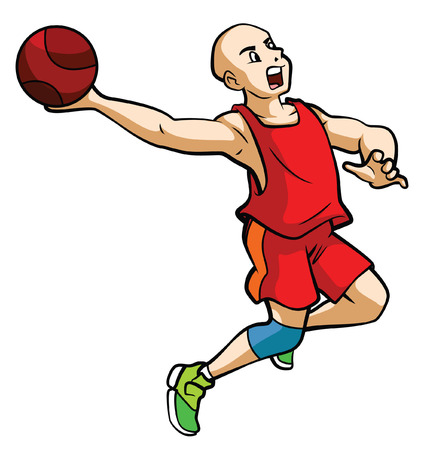 Basket Ball Playerのイラスト素材