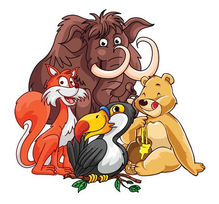 Forest Animal Setのイラスト素材