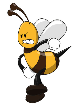 Angry beeのイラスト素材