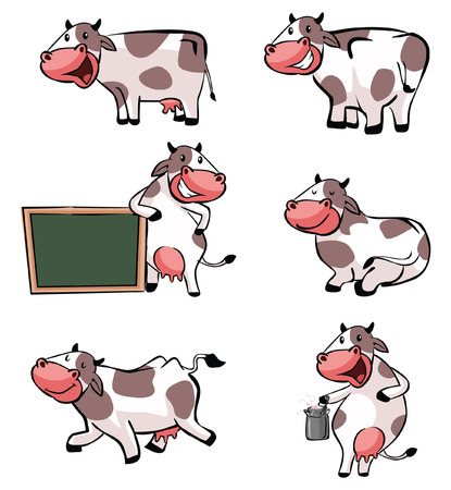 Cow collectionのイラスト素材