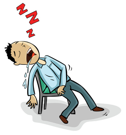 Sleeping manのイラスト素材