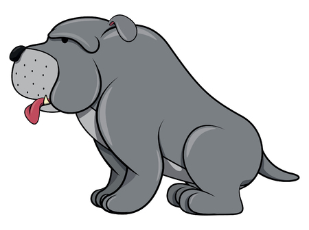 Bulldogのイラスト素材