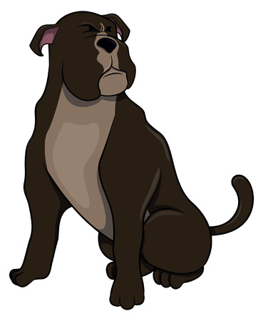 Pitbullのイラスト素材