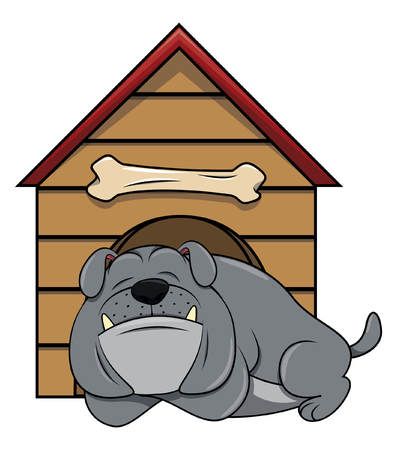 Bulldogのイラスト素材
