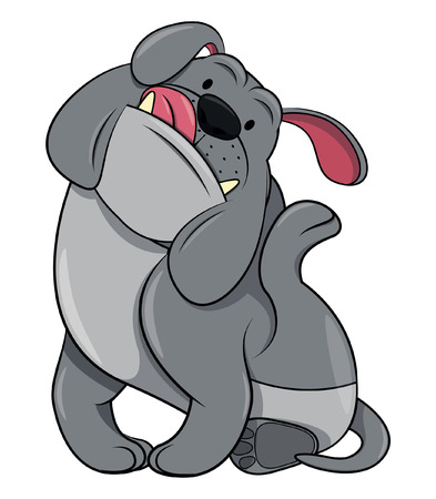 Bulldogのイラスト素材