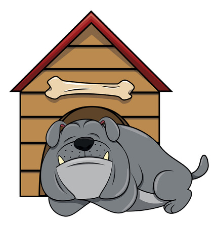 Bulldogのイラスト素材