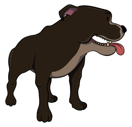 Pitbullのイラスト素材