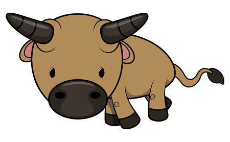 Baby buffaloのイラスト素材