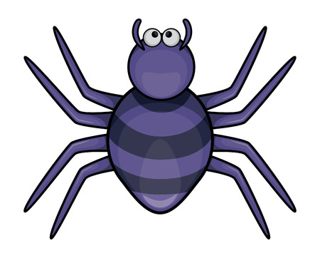 Spider cartoon illustrationのイラスト素材