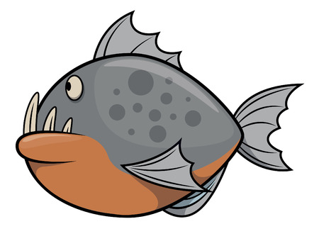 Ikan Piranhaのイラスト素材