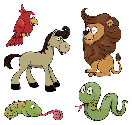 Wild Animal safariのイラスト素材