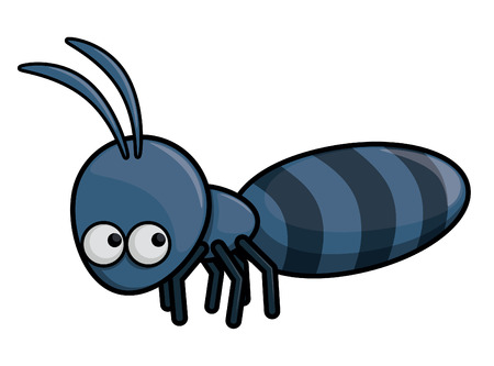 Tick cartoon illustrationのイラスト素材