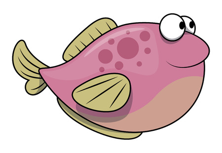 Pink sea fishのイラスト素材