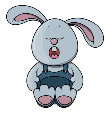 Sleepy rabbitのイラスト素材