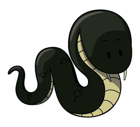 Snake cartoon illustrationのイラスト素材