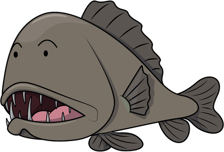 Fang tooth fishのイラスト素材
