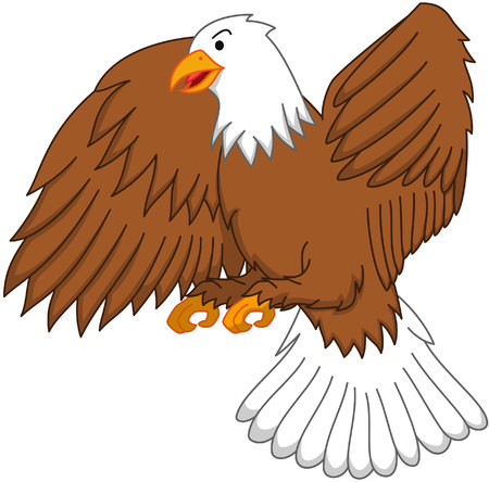 Eagle cartoonのイラスト素材