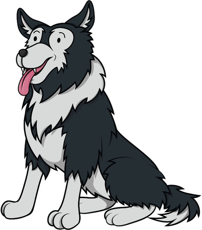 Wolf cartoon illustration designのイラスト素材