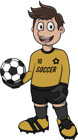 Soccer cartoon designのイラスト素材