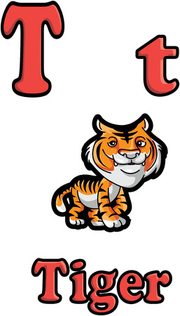 T for Tigerのイラスト素材