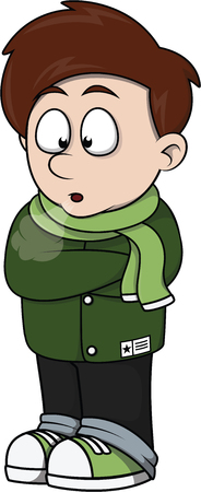 Child when winter seasonのイラスト素材