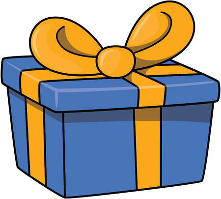 Cartoon gift packのイラスト素材